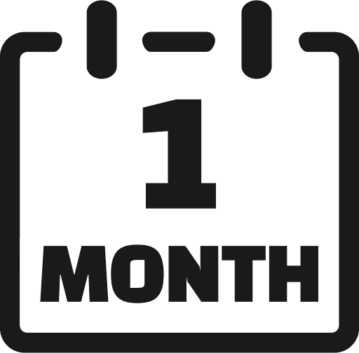image of 1 month calendar icon